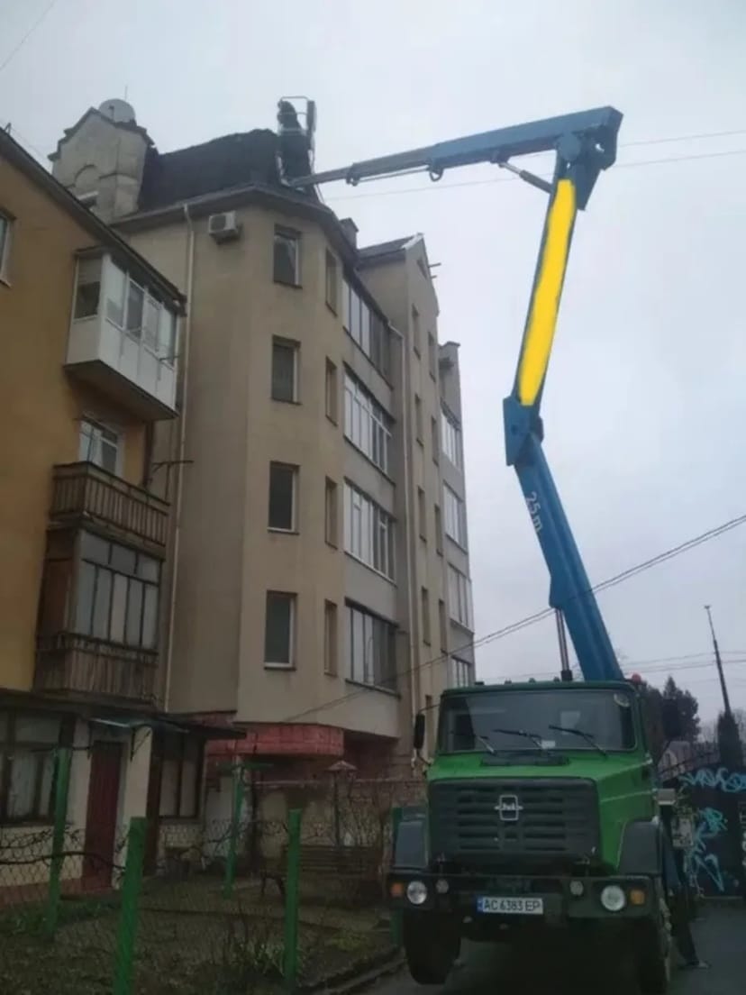 Автовишка 25м для висотних робіт, ремонту фасадів