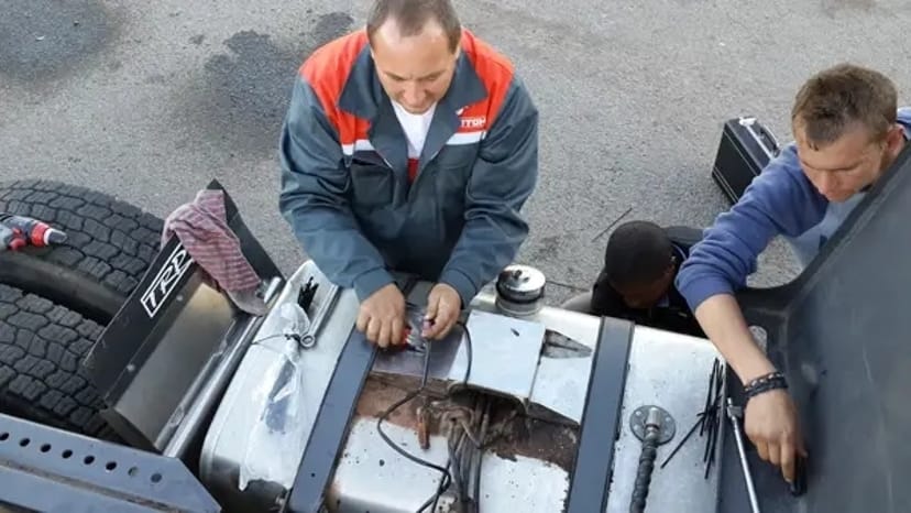 Монтаж датчиків рівня палива