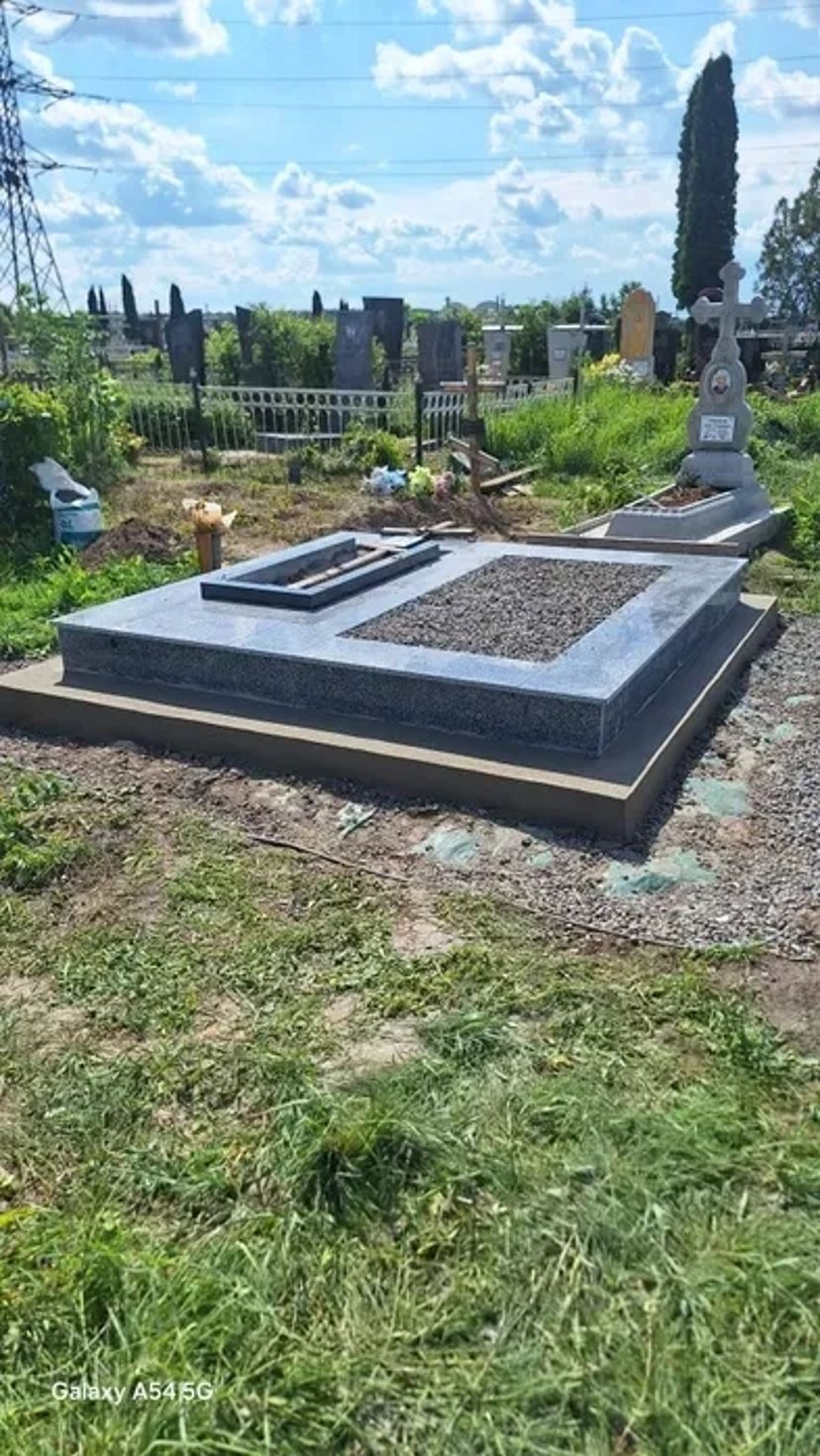 Гранітні памятники з бетону, виготовлення