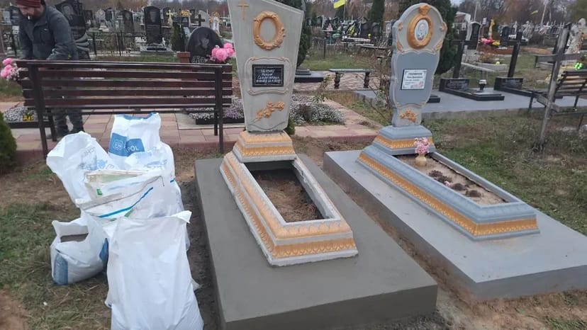 Гранітні памятники з бетону, виготовлення