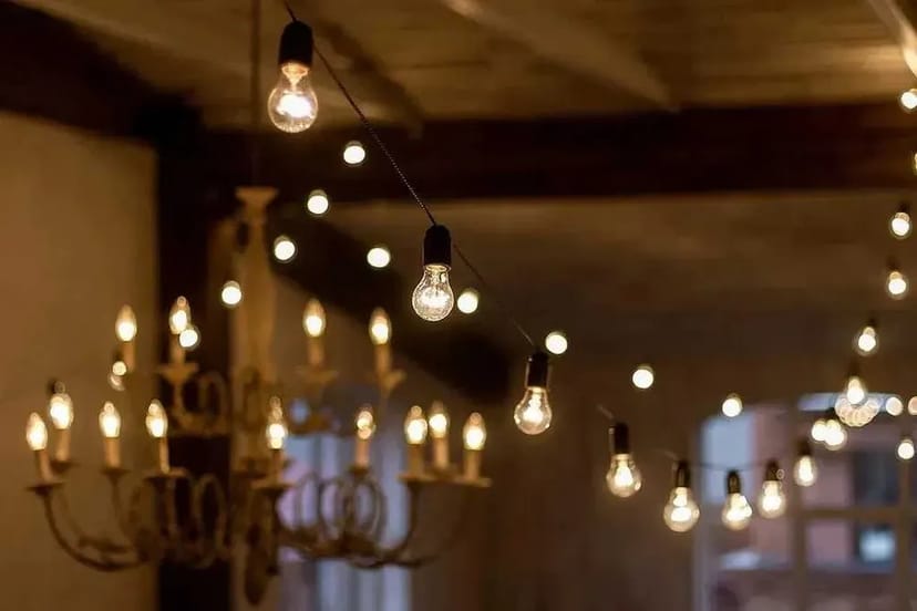 Ретро гірлянди від 10 до 200 метрів, з регулятором яскравості