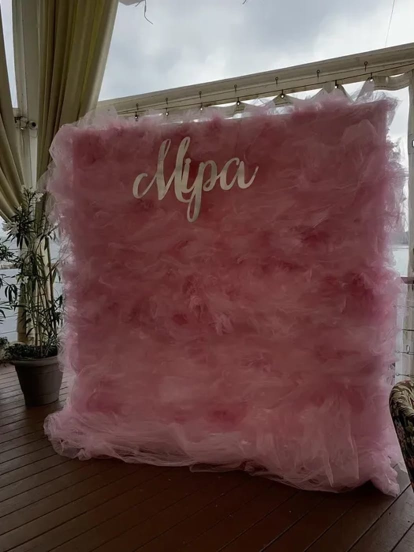 Фотозони з фатина для дівчинки