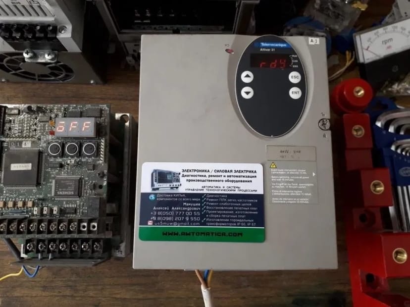 Ремонт частотників для асинхронних двигунів, м'яких пусків