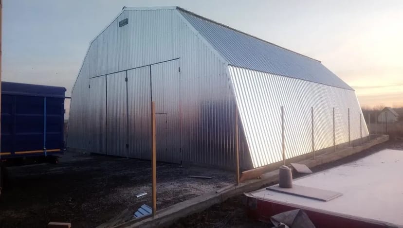 Ангар 12 х 50 м. Під ключ. Будівництво ангарів, навісів.