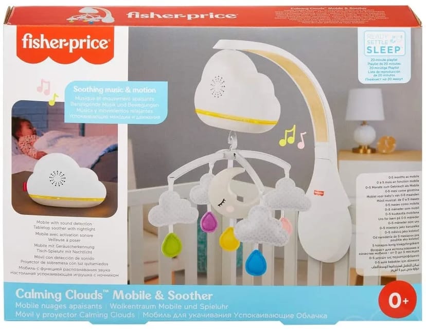 Мобайл Fisher-Price Заспокійливі хмарки з ефектами
