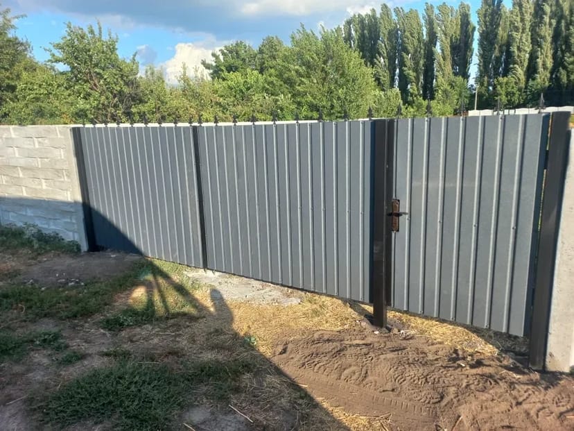 Установка парканів, виготовлення воріт, хвірток, навісів