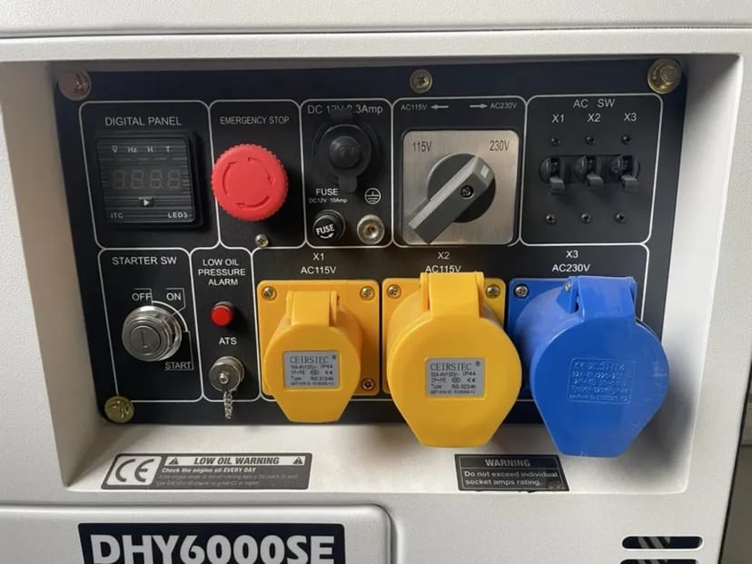 Дизельний генератор Hyundai DHY6000SE 5.2кВт