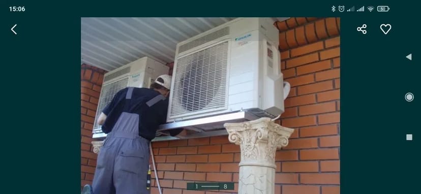 Монтаж кондиционеров и тепловых насосов.