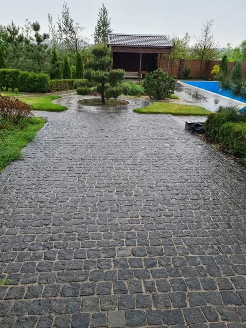 Укладка гранитной плитки, брусчатки,облицовка гранитом,Габионы