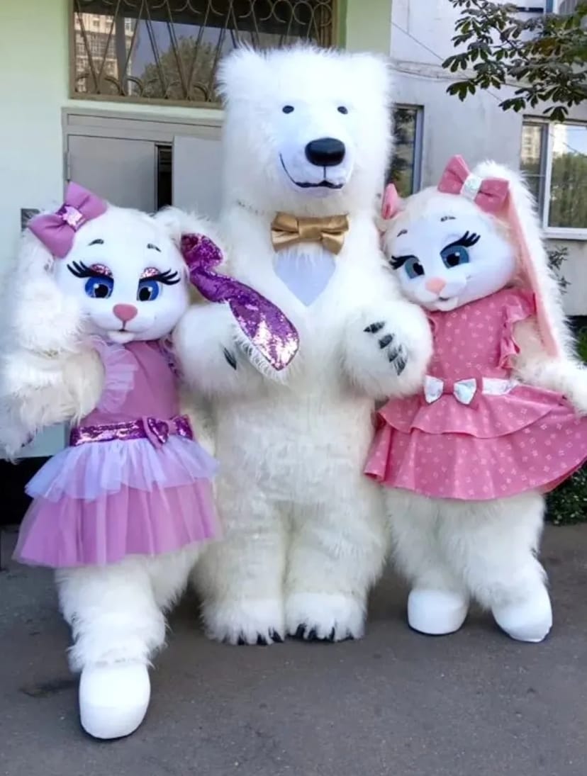 Білий ведмідь Дніпро ростова лялька стриптиз аніматор панда Днепр.