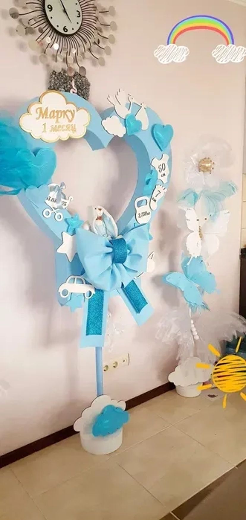 Фотозона на народження хлопчика