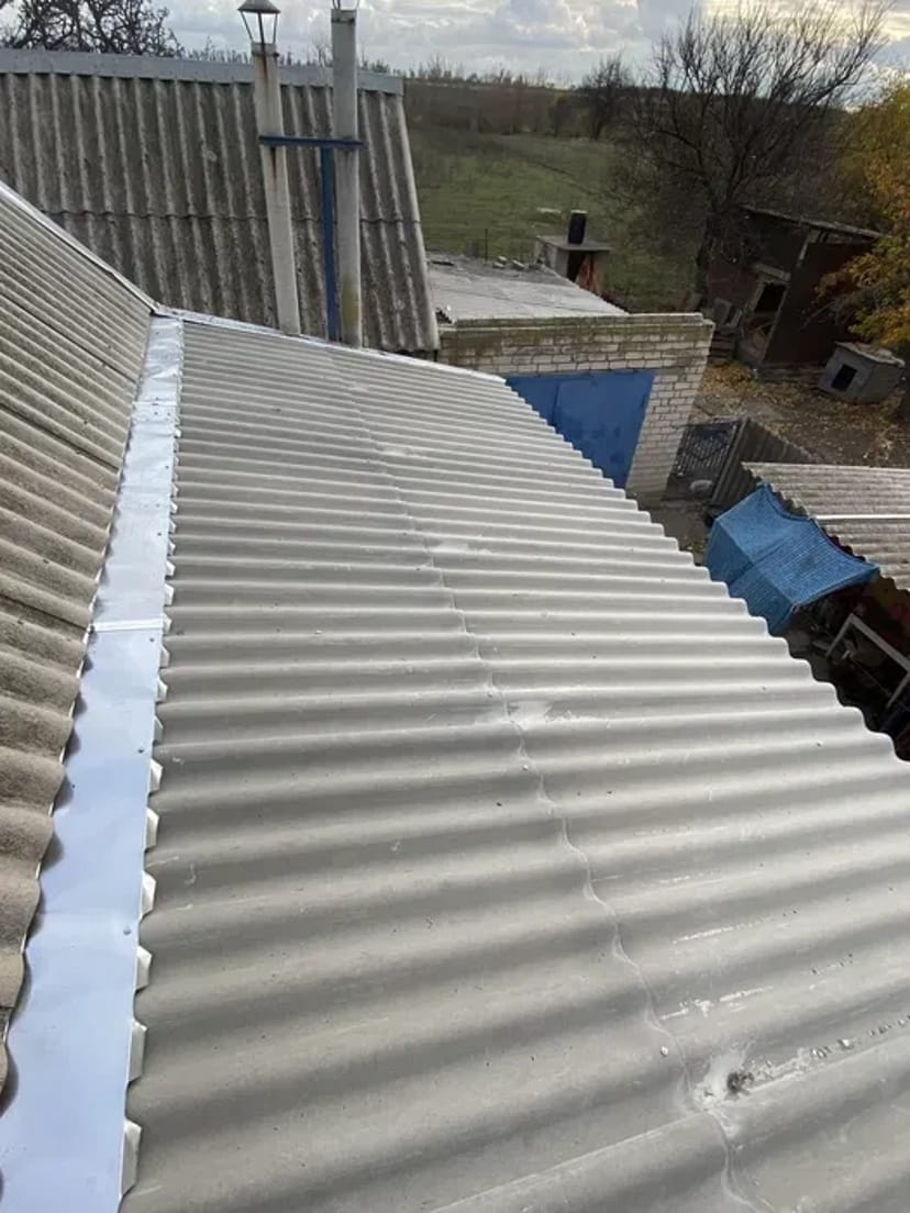 Покрівельні роботи. Заміна шиферу . Демонтаж старого шиферу