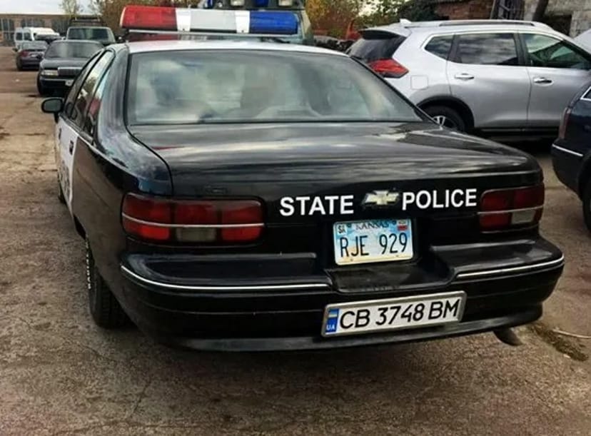 382 Автомобіль поліцій Chevrolet Caprice на зйомки