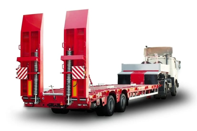 Напівпричіп-трал для перевезення важкої будівельної техніки