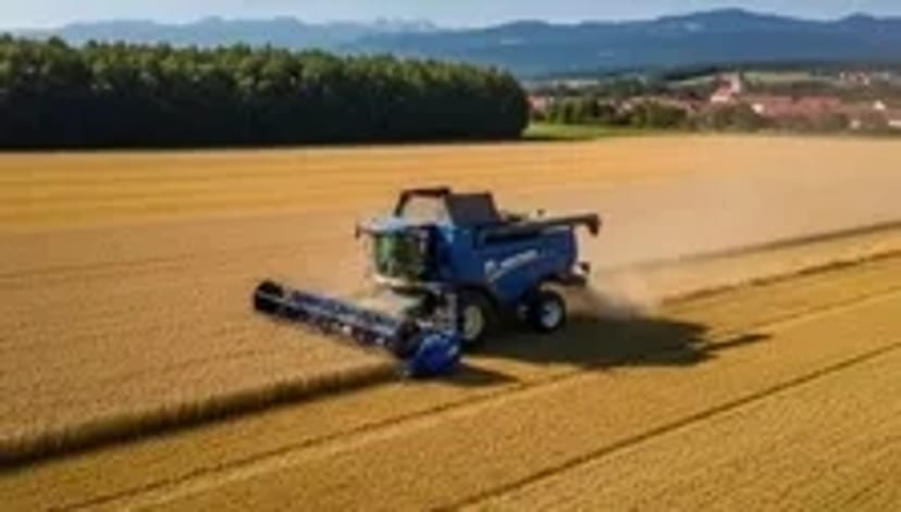 Комбайн John-Deere для збирання врожаю