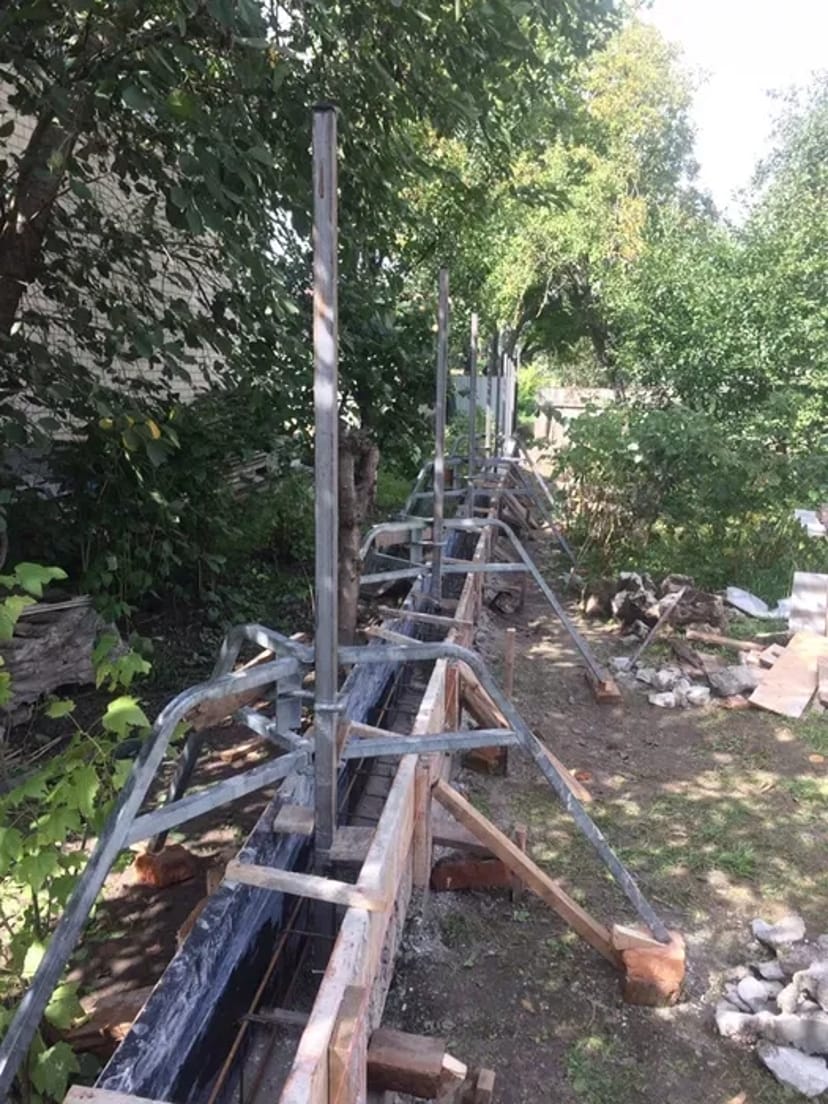Опалубка горизонтальна фанера стійки
