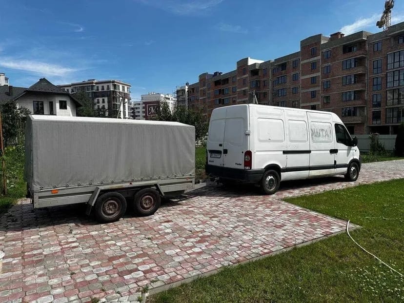 Причіп, прицеп двоосний категорія BE, 500 доба, зелена карта.