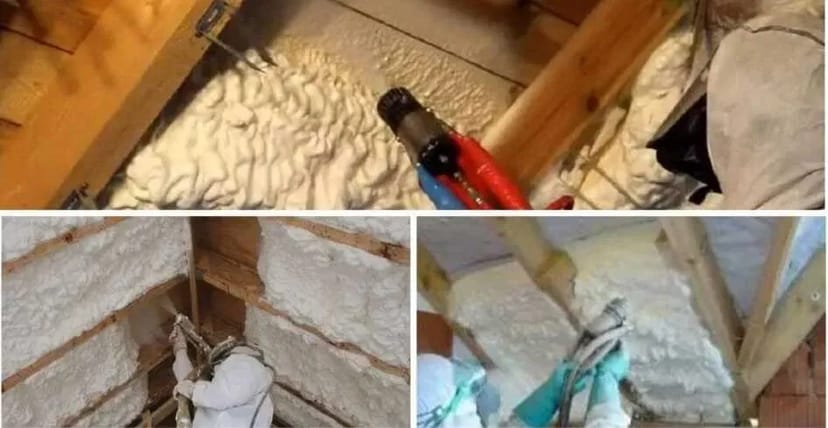 УТЕПЛЕННЯ ПІНОЮ - ППУ (м’якою піною) дахи,мансарди,перекриття