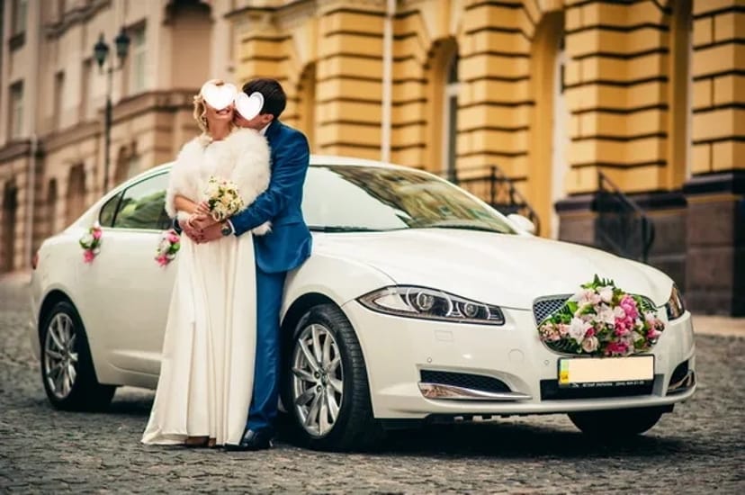 124 Авто на весілля Jaguar XF білий