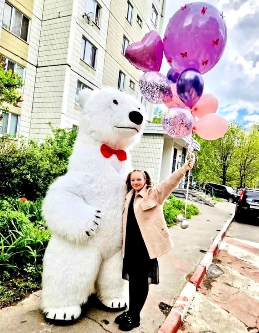 Білий ведмідь Кропивницький ростова лялька стриптиз аніматор панда .