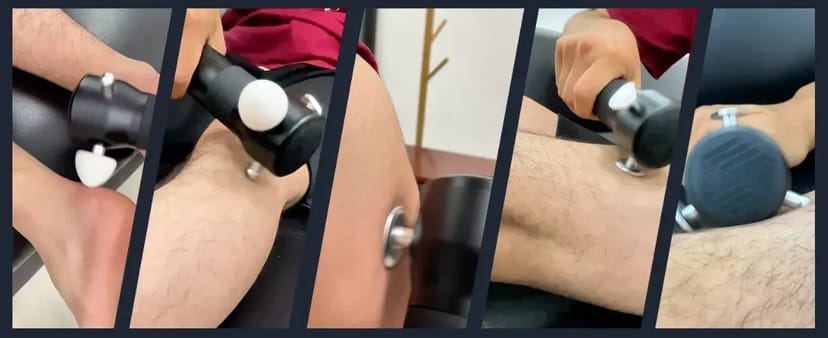 Вібраційний масажер Booster з 3 швидкостями та насадками для чутливих зон