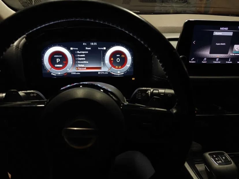 Прошивка LED панелі Nissan Ariya Rogue, Pathfinder, Outlander IV мова