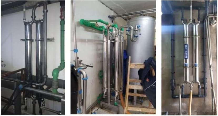 Трубчастий холоджувач велика поверхня теплообміну