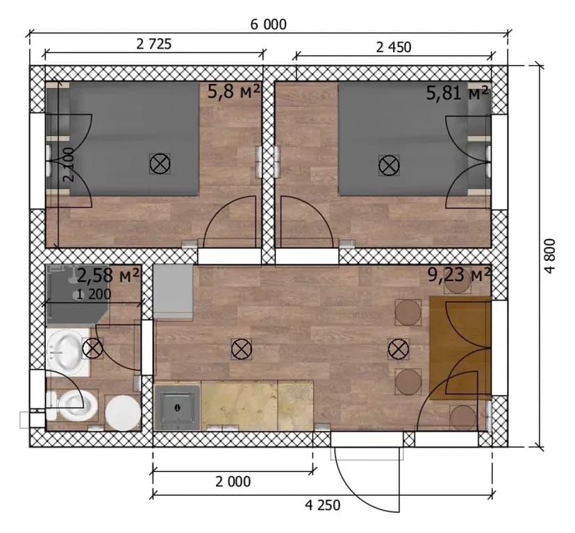 Виготовляємо модульні будинкі/дачі/дім для проживання/вірбник