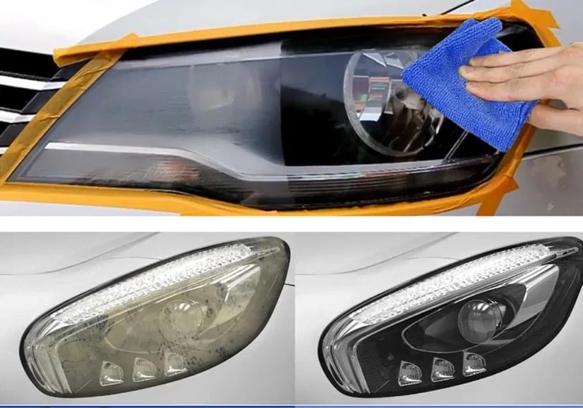 Відновлення авто фар полірування та фарбування.