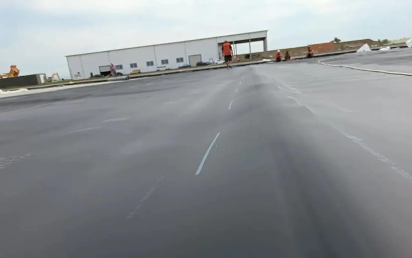 Монтаж геомембран HDPE, LDPE