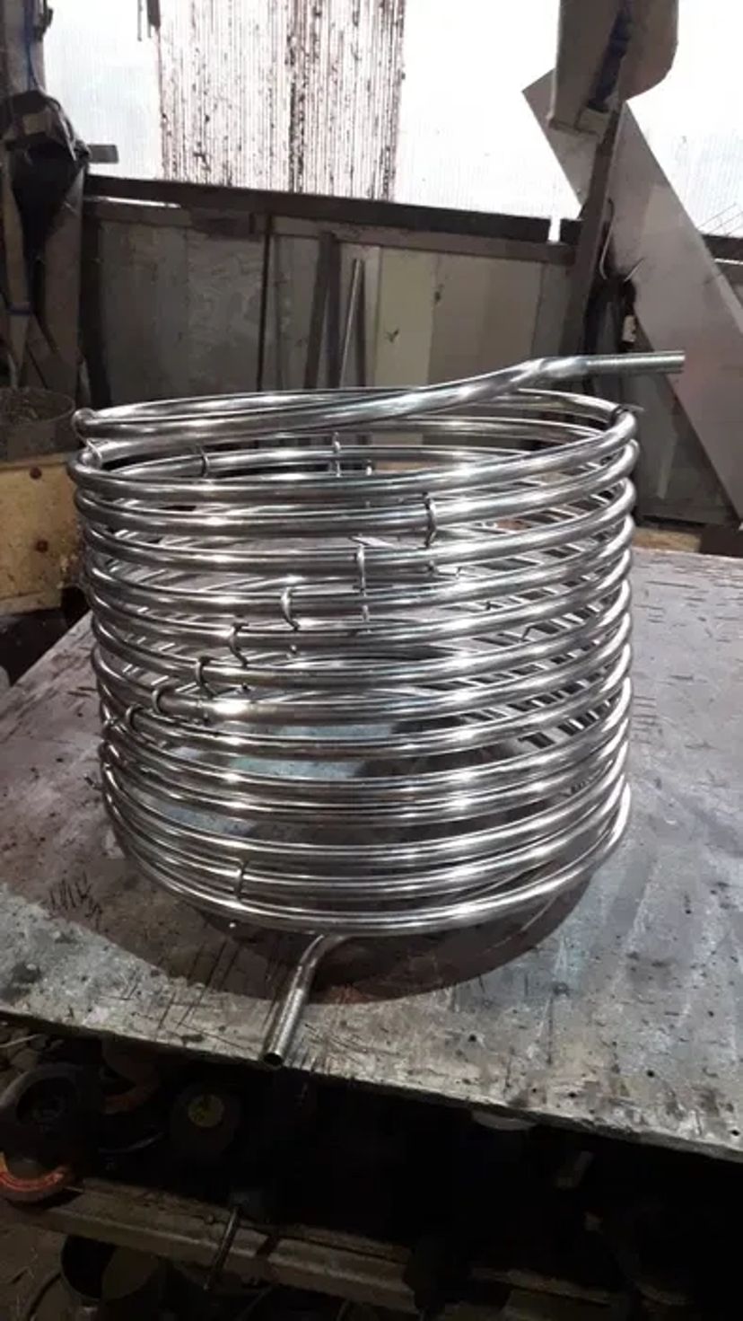 Изготовление: змеевик, теплообменник спиральный из нержавейки 1 000 грн.