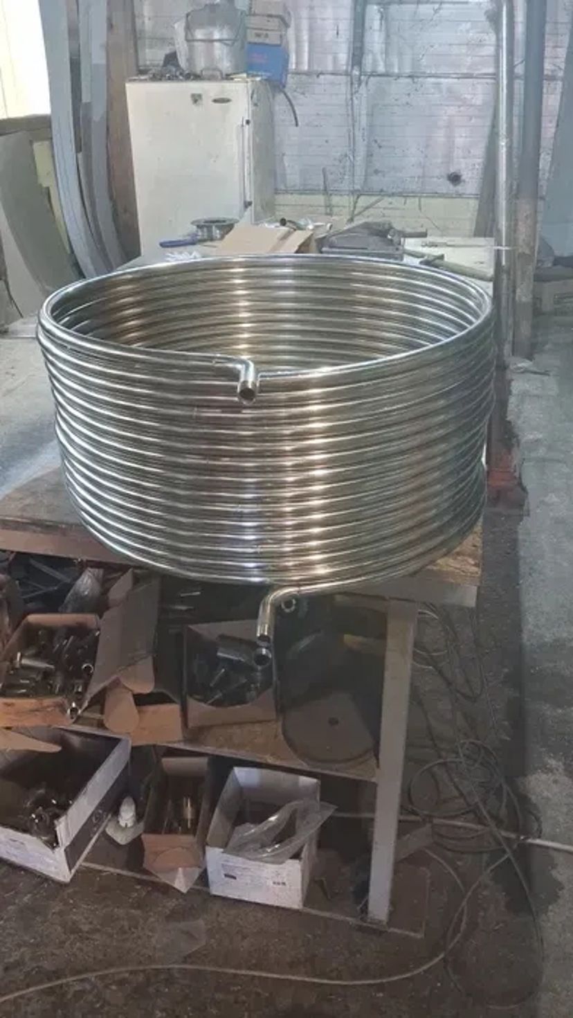 Изготовление: змеевик, теплообменник спиральный из нержавейки 1 000 грн.