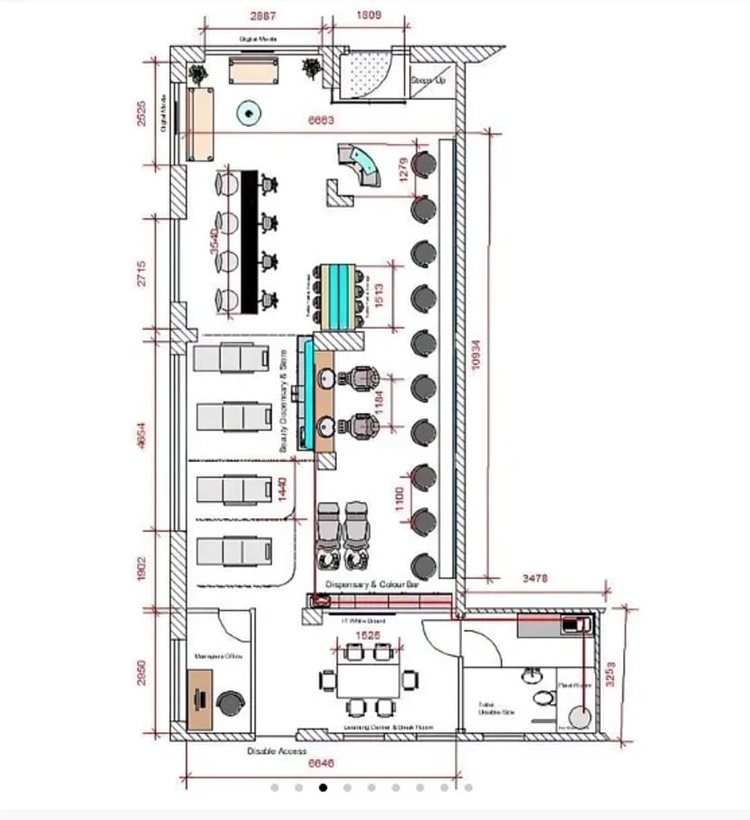 Проєкт-дизайн салонів краси, перукарень, косметологічних центрів, СПА-салонів