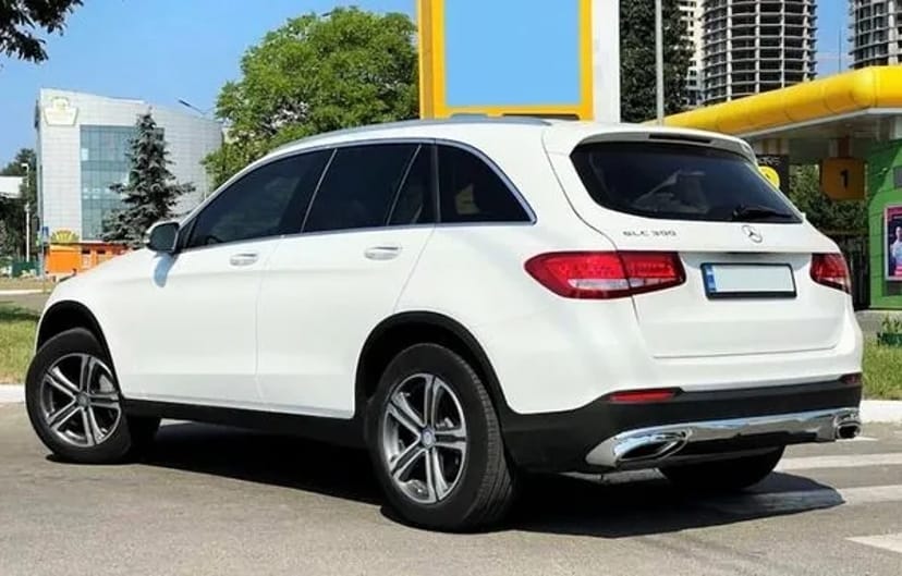 087 Позашляховик на весілля Mercedes GLC 300 білий