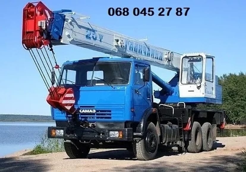 Послуги Автокрана Камаз стріла 22 та 28 м - 25т. Краз