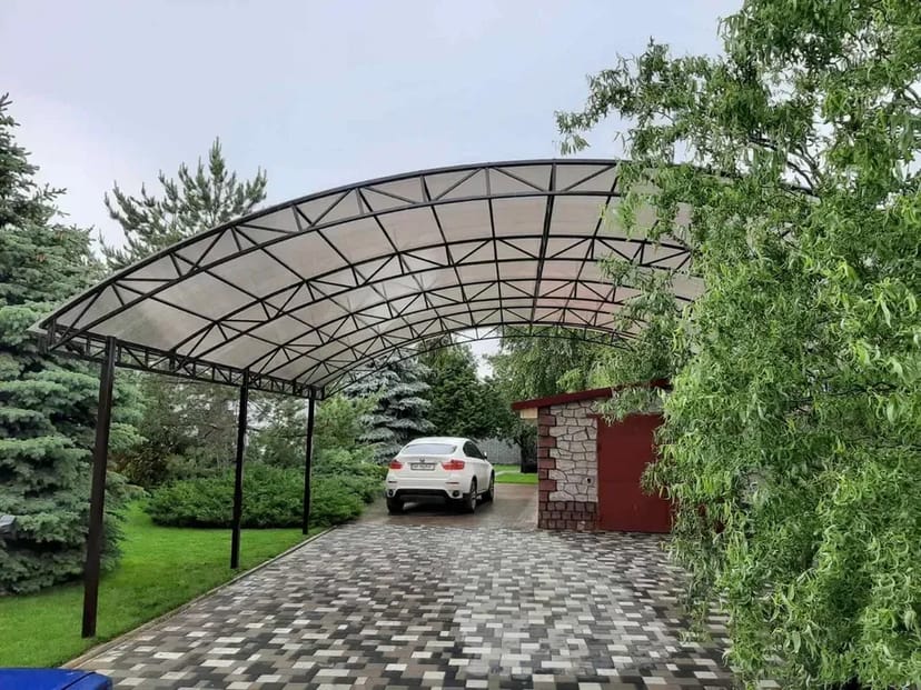 Навіси з полікарбонату, профнастилу, козирки, навіс для авто