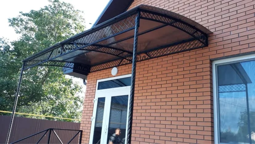 Навіси з полікарбонату, профнастилу, козирки, навіс для авто