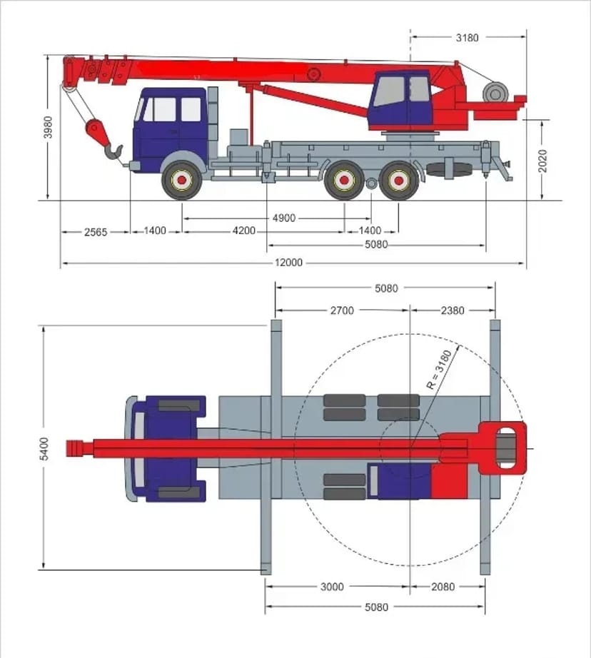 Автокран МАШЕКА КС-55727-5