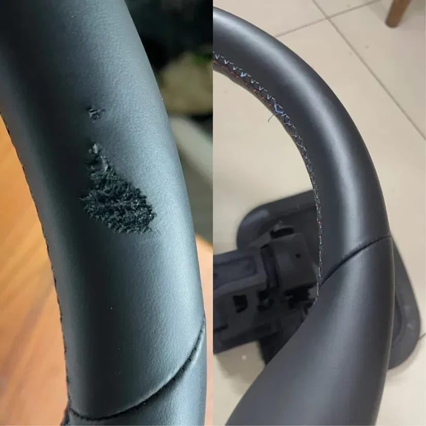 Реставрація керма, перетяжка та фарбування