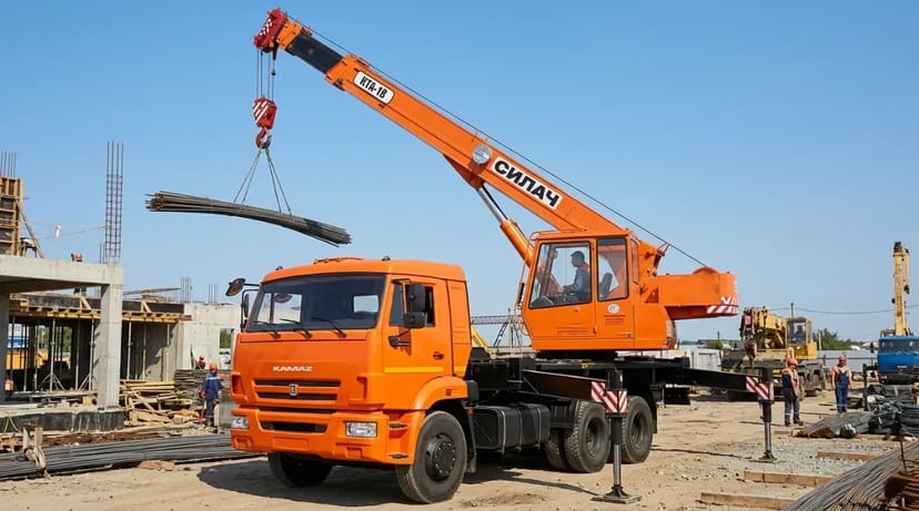 Автокран КамАЗ КТА-18, стріла 21 м