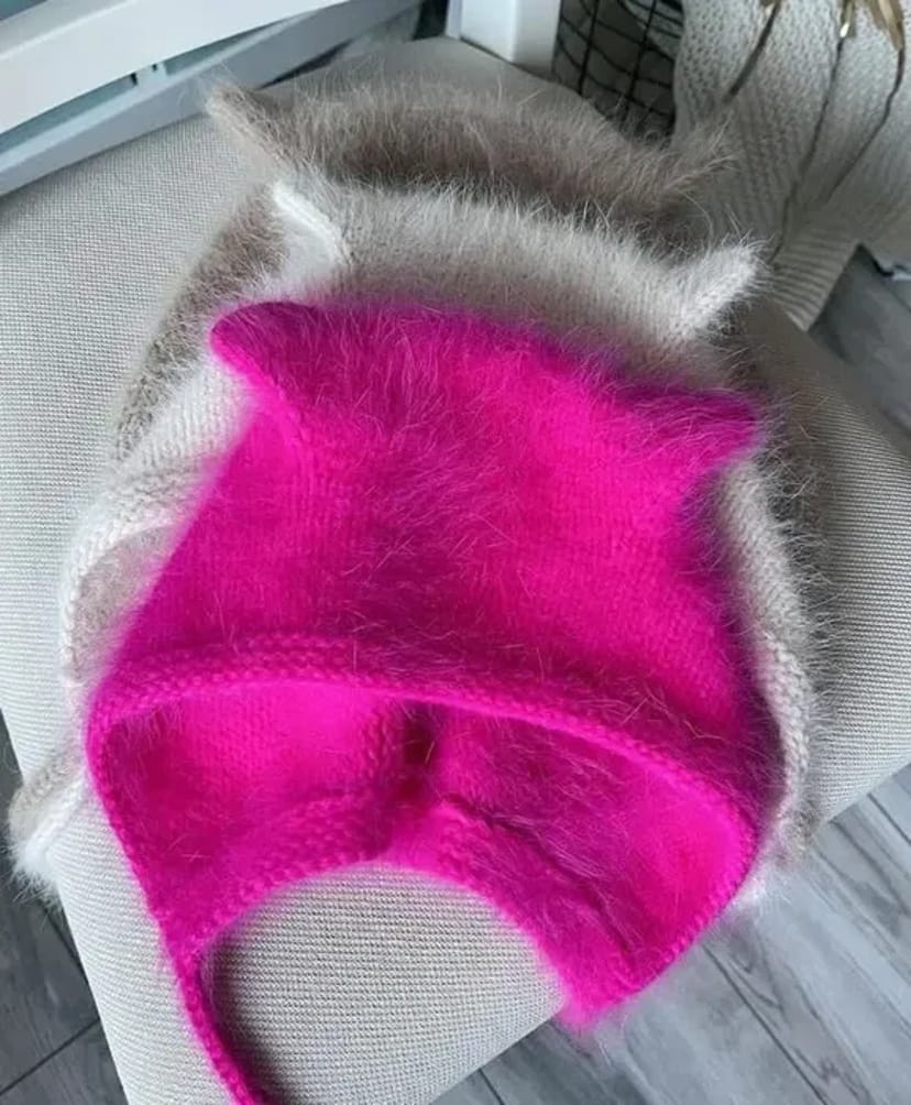 Зв'яжу на замовлення коточепчик з ангори