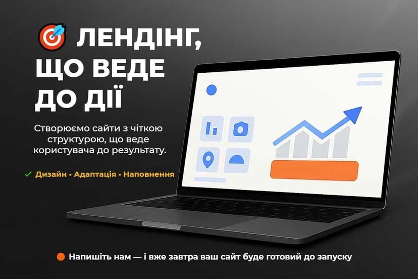 Лендинг під ключ — сайти для бізнесу, товарів і послуг 700 грн.