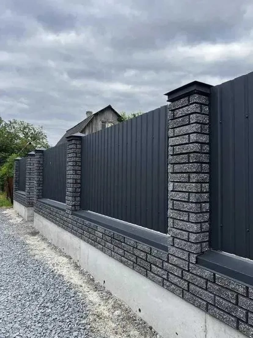 Забор из профнастила • Установка Монтаж •Ворота Калитка • Навес