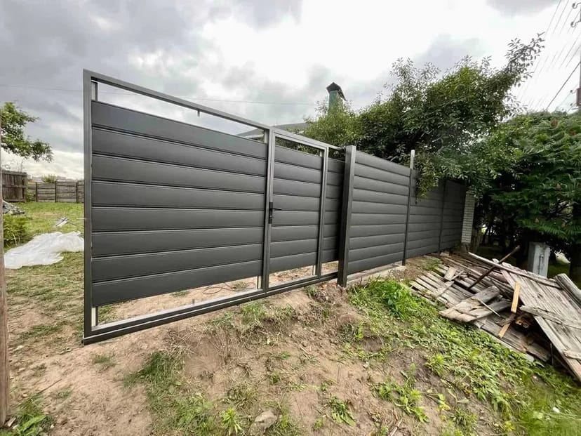 Ворота відкатні Навіс Навес під авто Зварювальні роботи Монтаж