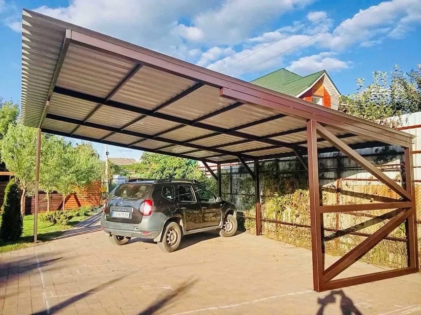 Ворота відкатні Навіс Навес під авто Зварювальні роботи Монтаж