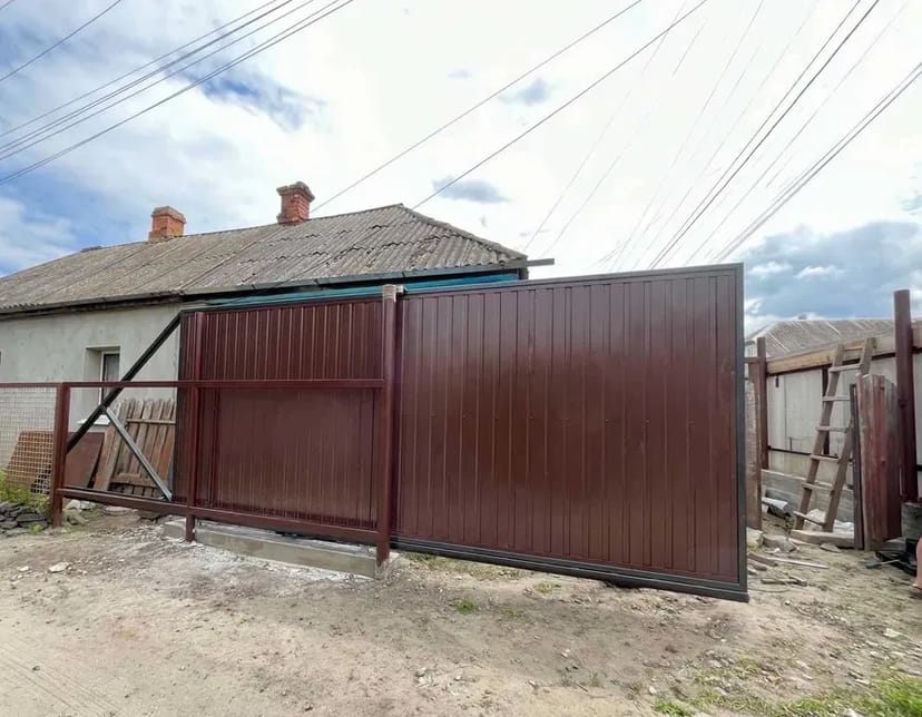 Ворота відкатні Навіс Навес під авто Зварювальні роботи Монтаж