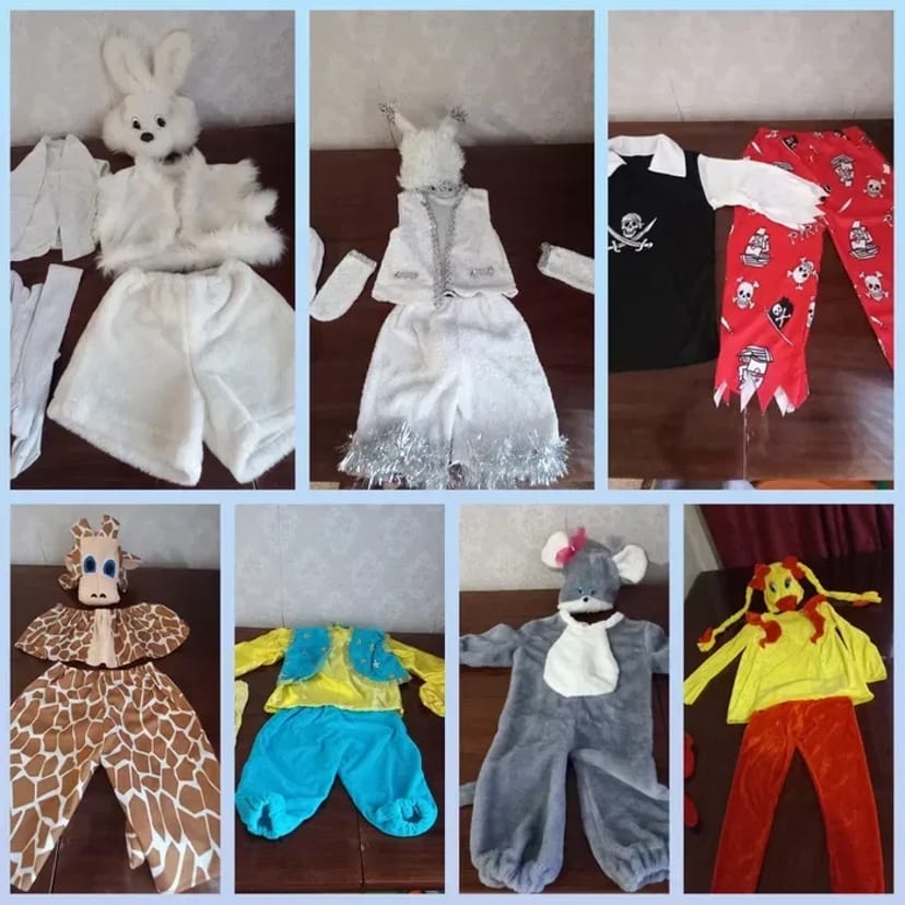 Новорічні ,карнавальні костюми зайчик,жираф,гномік,ковбой