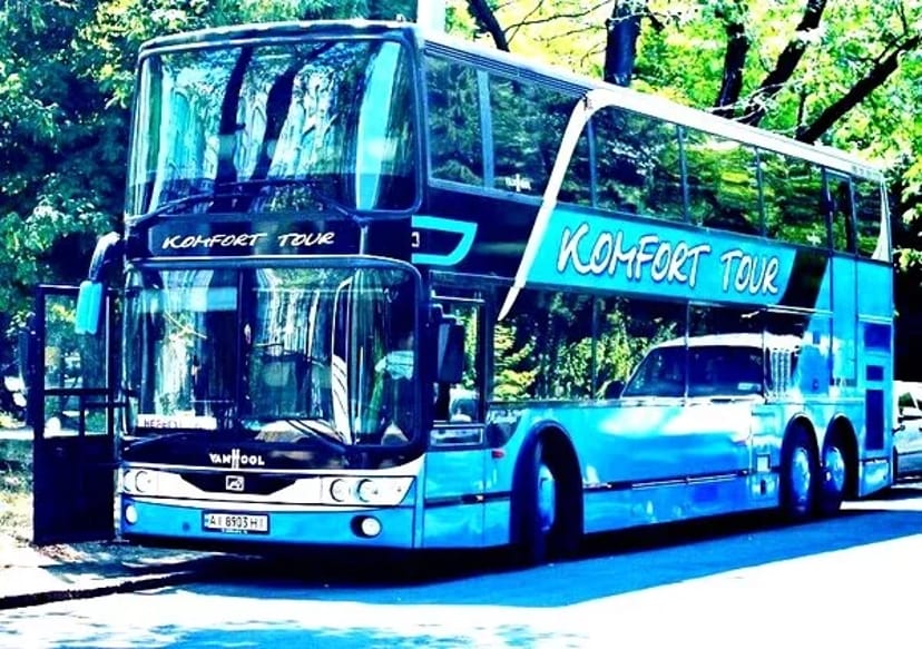 372 Автобус на весілля Van Hool 75 місць двоповерховий