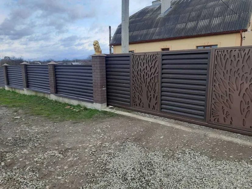 Паркани ПІД КЛЮЧ огорожа із профнастилу, ранчо, жалюзі ВИГІДНІ ЦІНИ