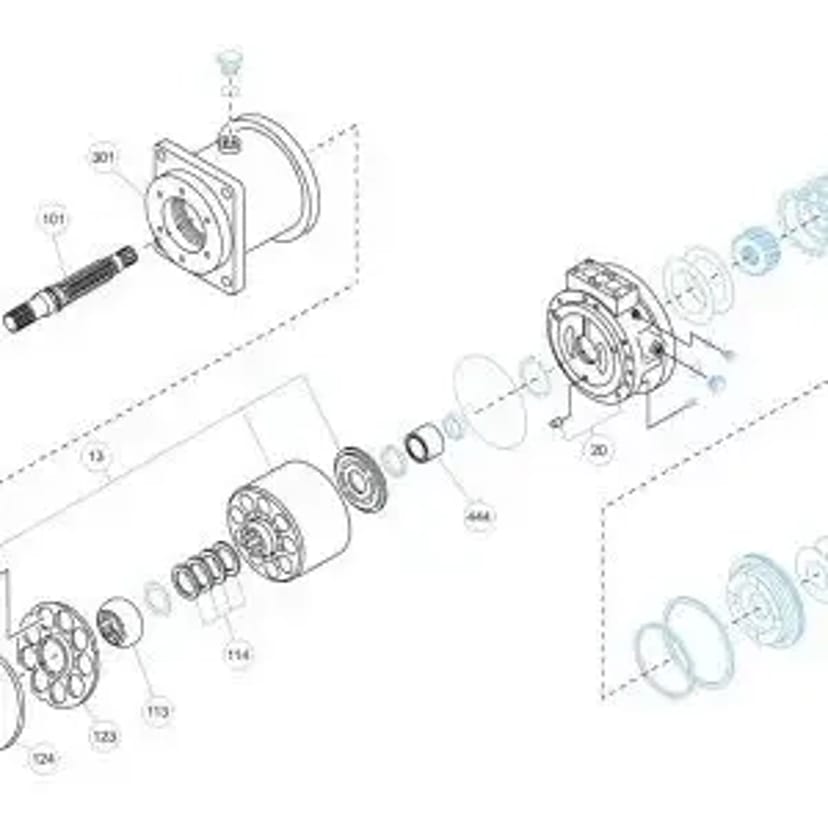 Ремонт гідромоторів Kawasaki M3X